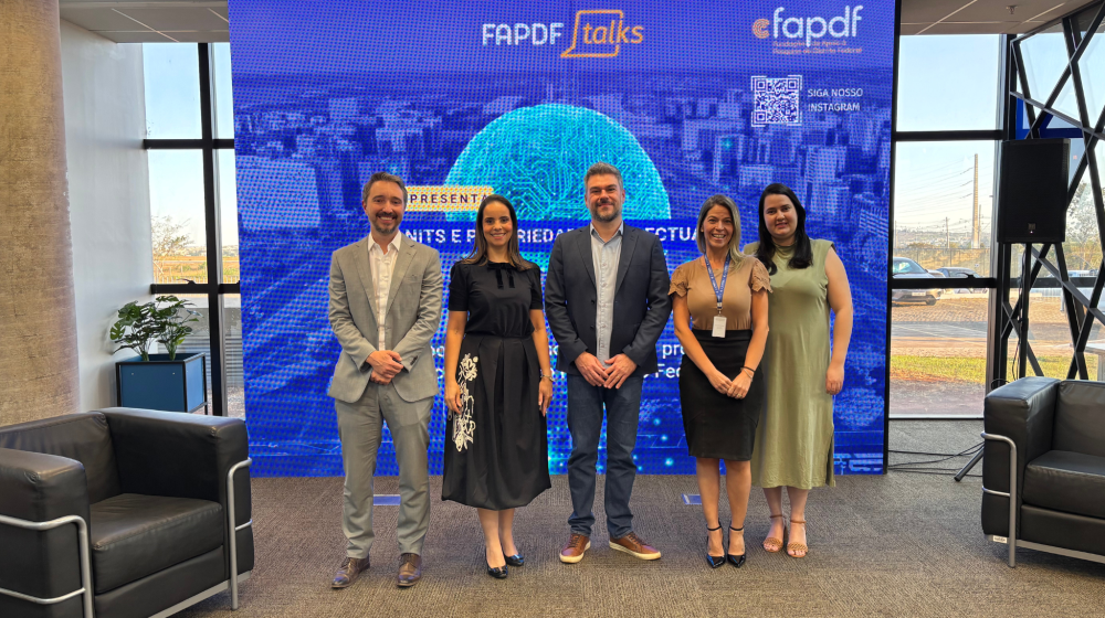 Capa da notícia: FAPDF Talks reúne especialistas para discutir inovação tecnológica e propriedade intelectual
